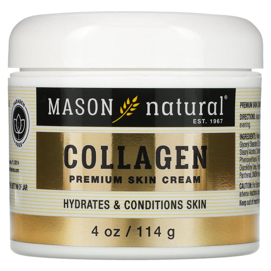 Mason Natural-Collagen Premium Skin Cream-Pear Scented-4 oz (114 g)