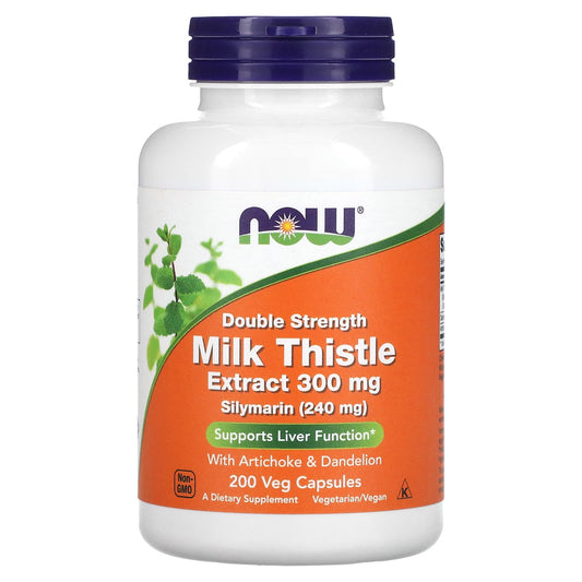 NOW Foods-Milk Thistle Extract-Double Strength-300 mg-200 Veg Capsules