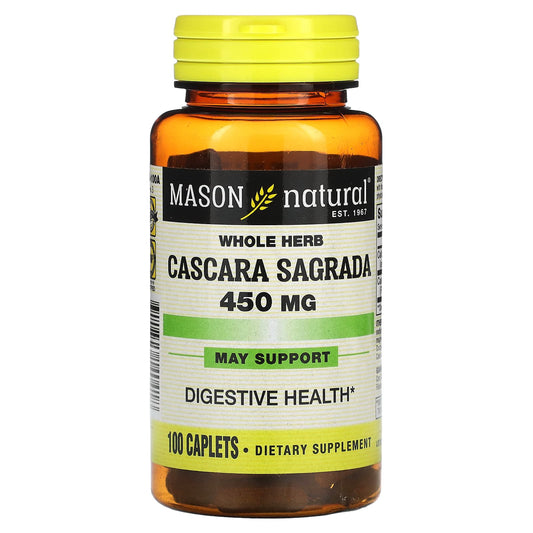 Mason Natural-Cascara Sagrada-450 mg-100 Caplets