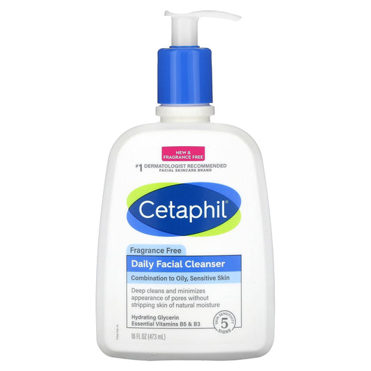 Cetaphil-Daily Facial Cleanser-Fragrance Free-16 fl oz (473 ml)