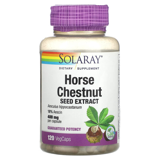 Solaray-Horse Chestnut Seed Extract-400 mg-120 VegCaps