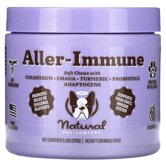 Natural Dog Company-Aller-Immune-All Ages-90 Soft Chewable Bites-9.5 oz (270 g)