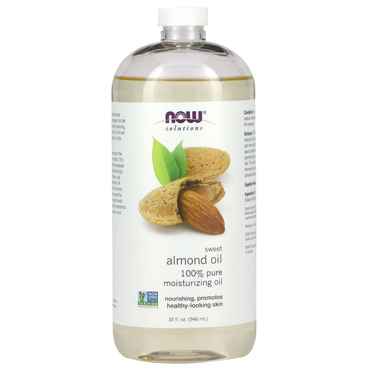 NOW Foods-Solutions-Sweet Almond Oil-32 fl oz (946 ml)
