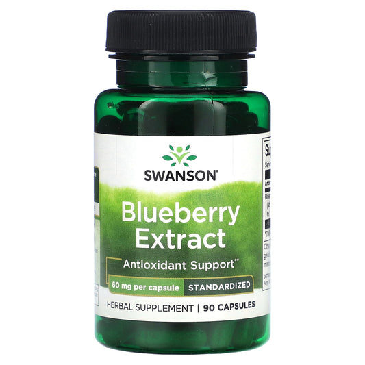 Swanson-Blueberry Extract-Standardized-60 mg-90 Capsules