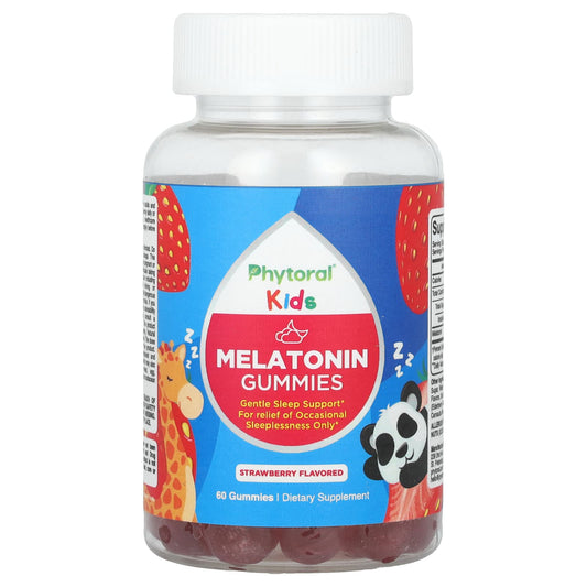Phytoral-Kids-Melatonin Gummies-Strawberry -60 Gummies