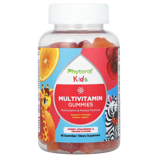 Phytoral-Kids-Multivitamin Gummies-Cherry-Strawberry & Orange-90 Gummies