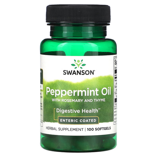 Swanson-Peppermint Oil with Rosemary and Thyme-100 Softgels