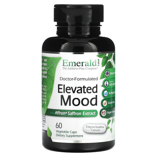 Emerald Laboratories-Elevated Mood with Affron Saffron Extract-60 Vegetable Caps