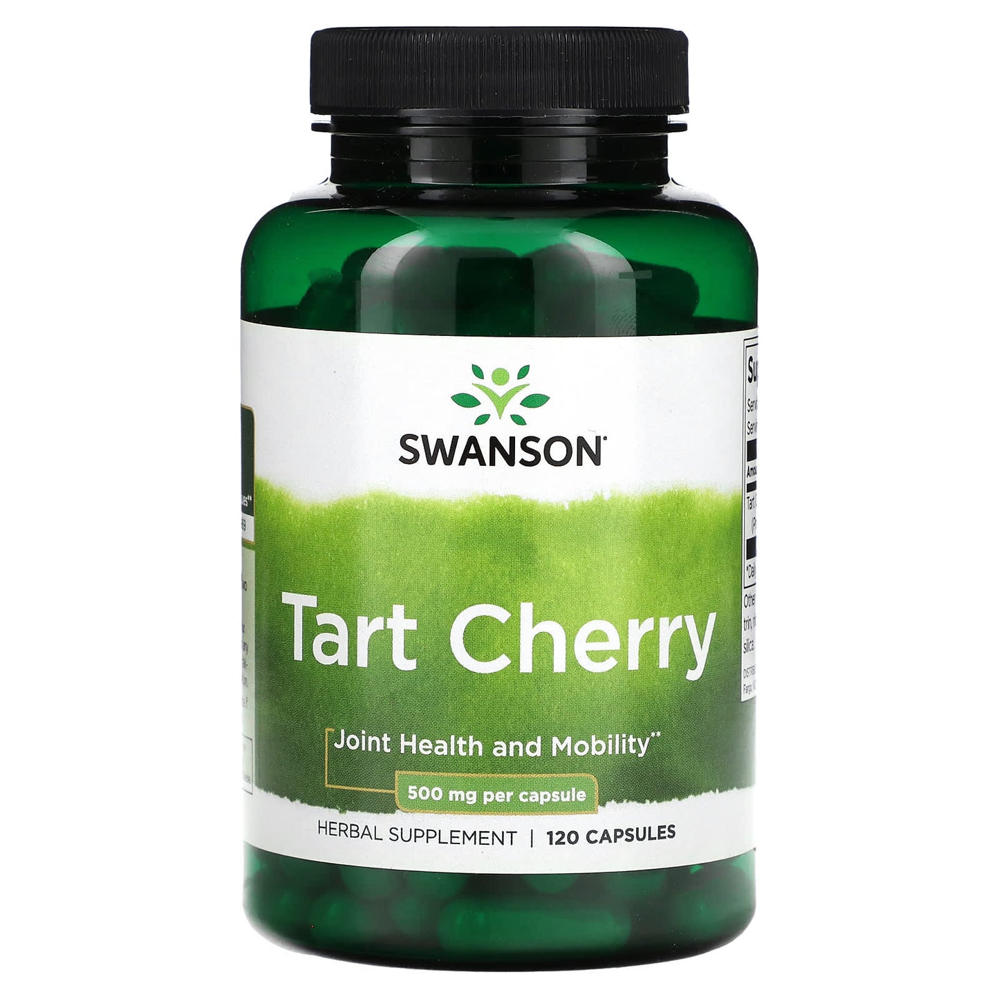 Swanson-Tart Cherry-500 mg-120 Capsules (250 mg per Capsule)