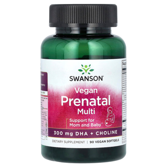 Swanson-Vegan Prenatal Multi-90 Vegan Softgels