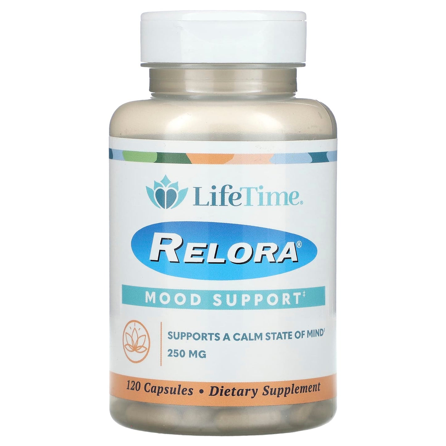 LifeTime Vitamins-Relora-Mood Support-250 mg-120 Capsules