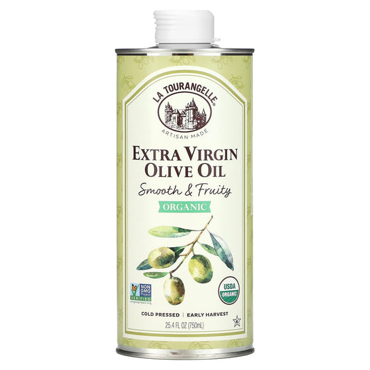 La Tourangelle-Organic Extra Virgin Olive Oil-Smooth & Fruity-25.4 fl oz (750 ml)