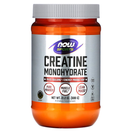 NOW Foods-Sports-Creatine Monohydrate-21.2 oz (600 g)