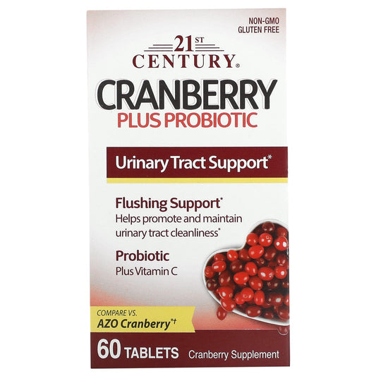 21st Century-Cranberry Plus Probiotic-60 Tablets