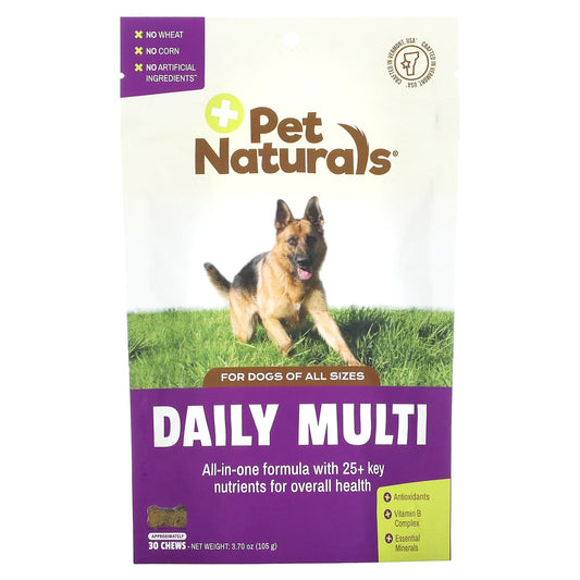 Pet Naturals-Daily Multi-For Dogs-All Sizes-30 Chews-3.7 oz (105 g)
