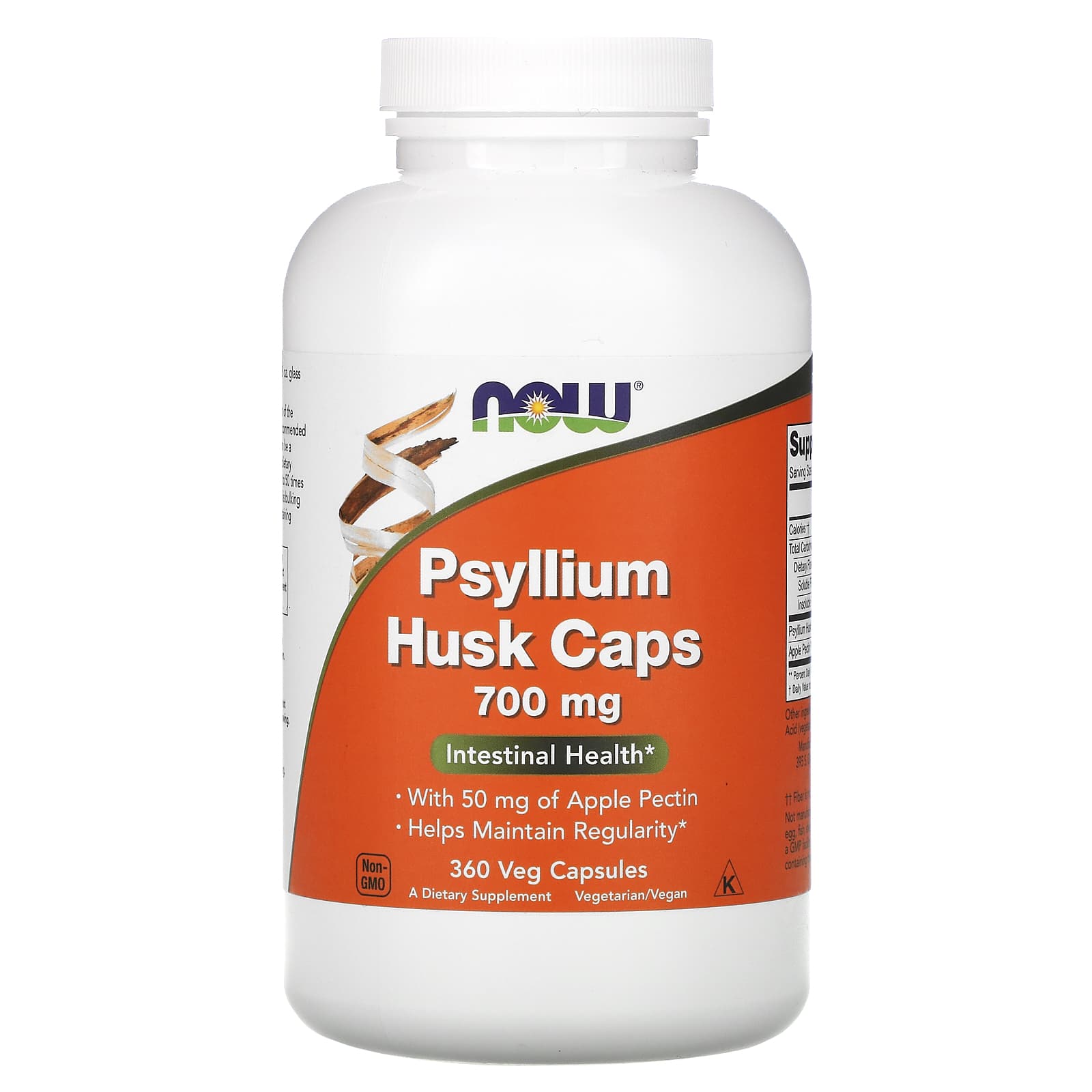 NOW Foods-Psyllium Husk Caps-700 mg -360 Veg Capsules