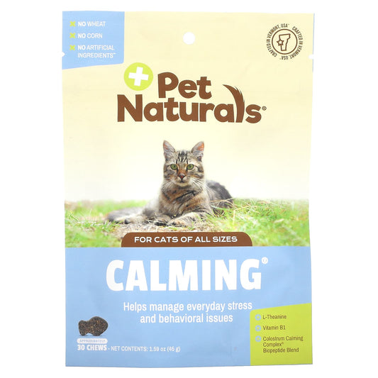Pet Naturals-Calming-For Cats-All Sizes-30 Chews-1.59 oz (45 g)