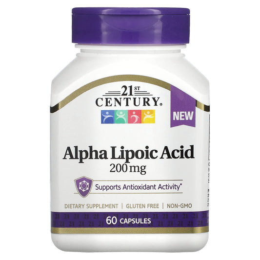 21st Century-Alpha Lipoic Acid-200 mg-60 Capsules